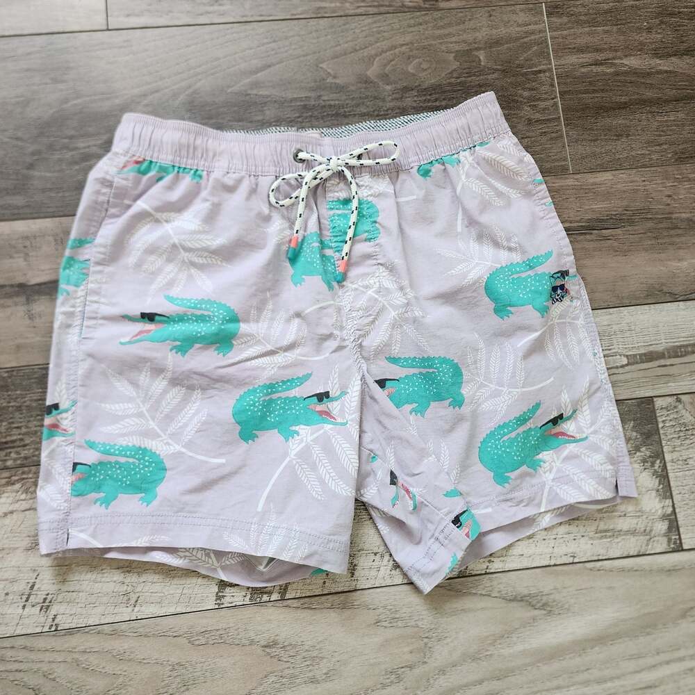 Party Pants Gator Done Swim Shorts Men's Size Medium - Picture 2 of 13